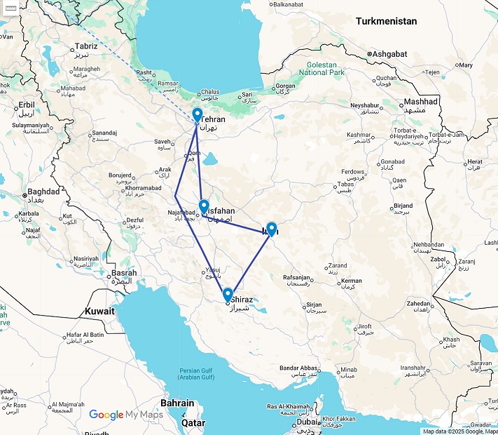 10 Tage Rundreise/ Teheran/ Schiras/ Yazd/ Isfahan/ Teheran