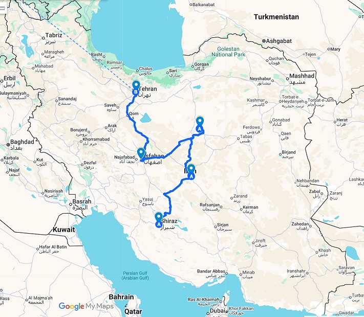 12 Tage Iran Rundreise/ Iran/ Schiras/ Yazd/ Isfahan/ Mesr Wüste/ Teheran